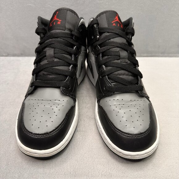 Womens 7 / 5.5Y Air Jordan 1 Mid Shoes Shadow Red Sneakers 2019 - Picture 2 of 8